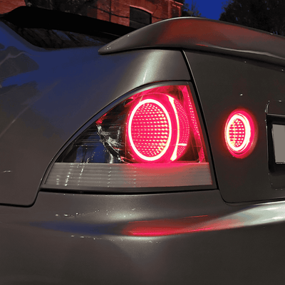 Infinity Mirror Dark Chrome Tail Lights For Lexus IS200/IS300 XE10