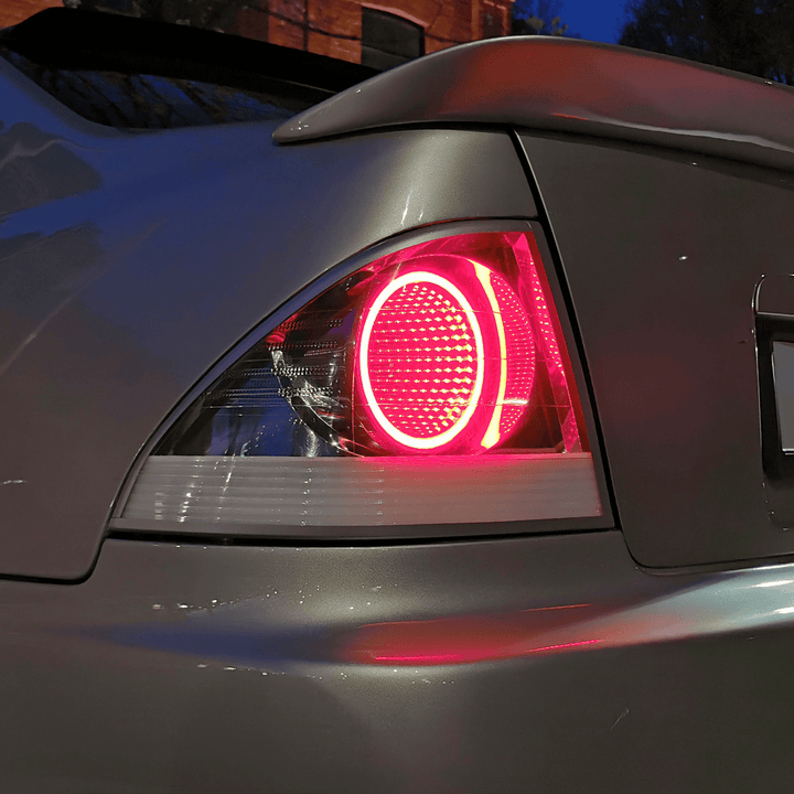 Infinity Mirror Dark Chrome Tail Lights For Lexus IS200 IS300 XE10
