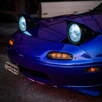 Blue Mazda Miata MX-5